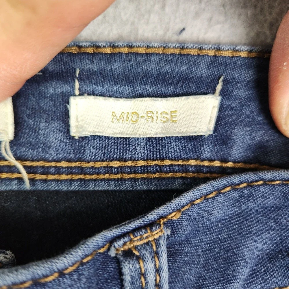 Nicki Minaj Jeans Womens 9/10 Blue Denim Dark‎ Wash Mid-Rise Streetwear Skinny